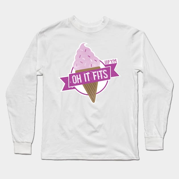 Oh It Fits Ice cream Long Sleeve T-Shirt by SteadfastTraining